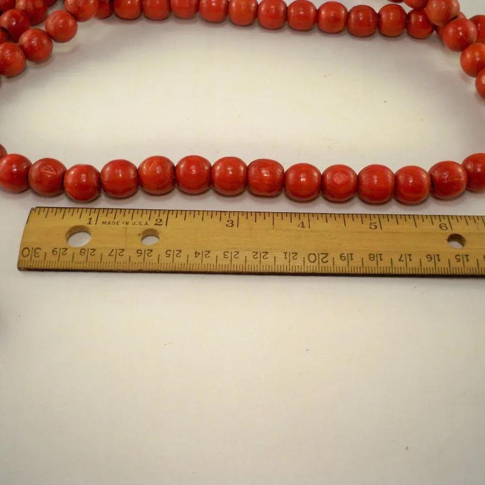 5 Red Beaded Garlands *105